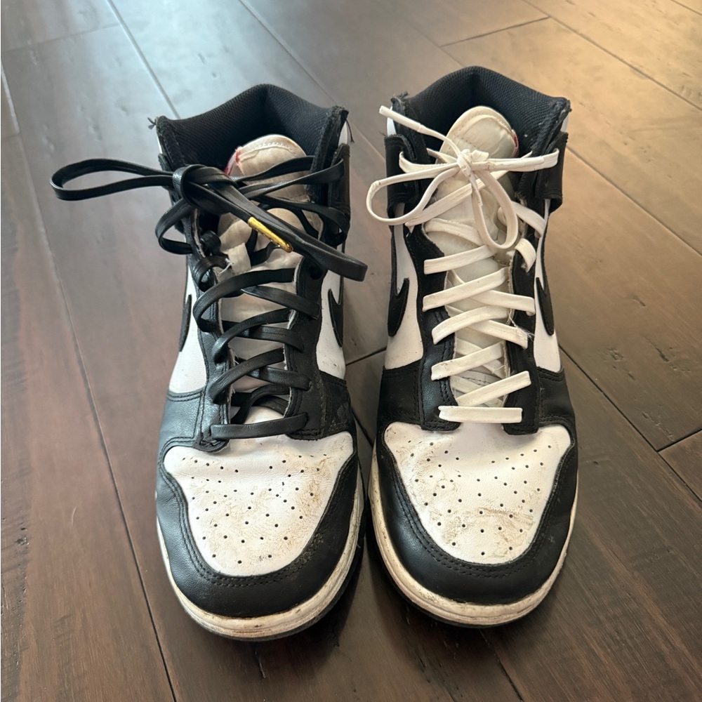 Nike Black and White Dunk High